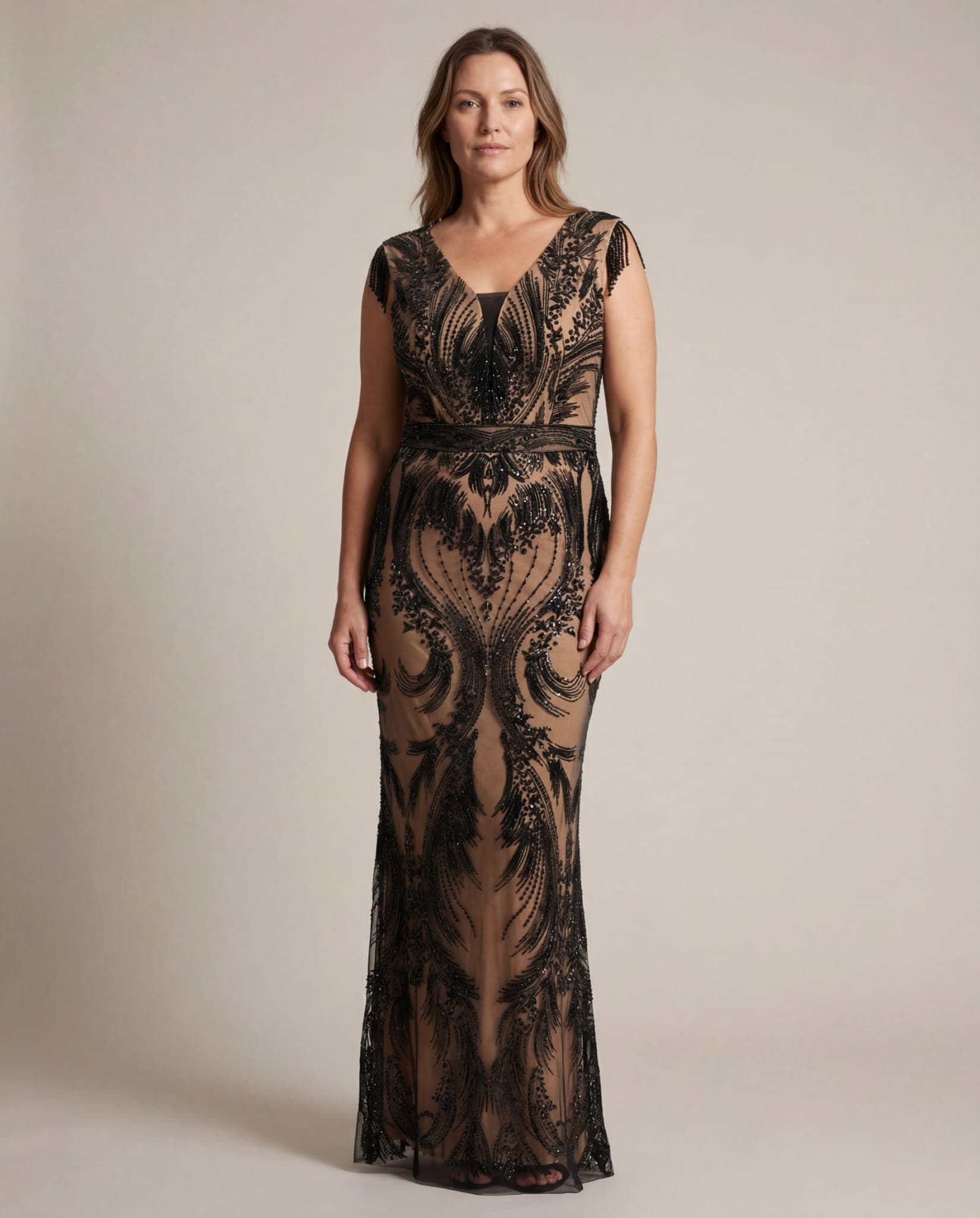 "Midnight Luxe" Beaded Gown